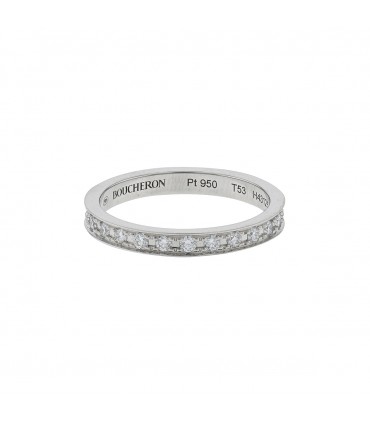 Boucheron Eternity Quatre Radiant diamonds and platinum ring