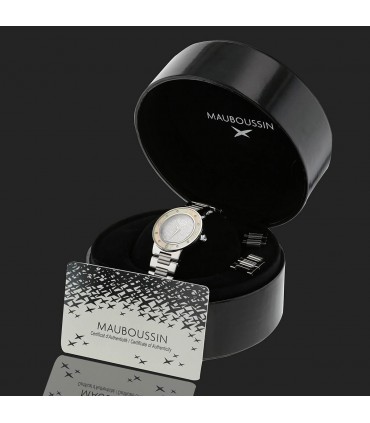 Mauboussin Amour Le Jour Se Lève stainless steel and diamonds watch