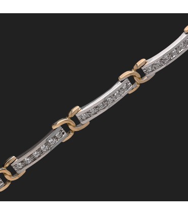 Bracelet or et diamants