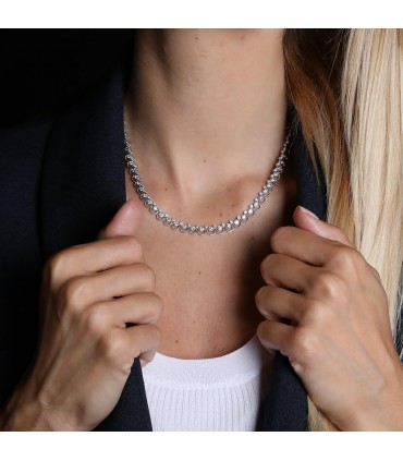 Collier or et diamants