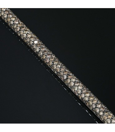 Diamonds and gold bracelet