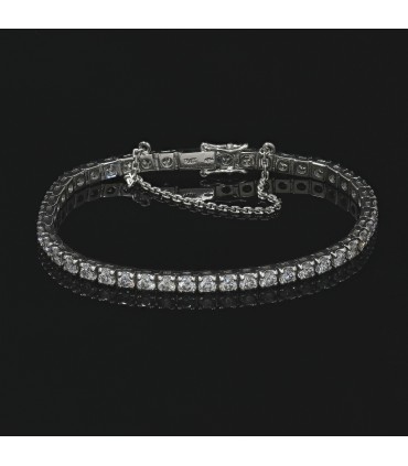 Bracelet platine et diamants