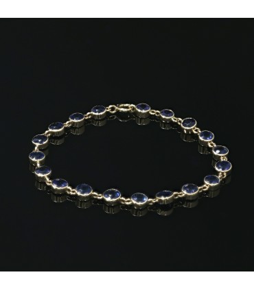 Sapphires and gold bracelet