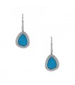 Djula Magic Stones diamonds, turquoise and gold earrings
