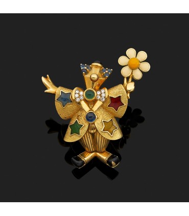 Broche Chaumet Clown