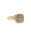 Pomellato Nudo brown diamonds and gold ring