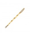 Broche barrette or et diamants