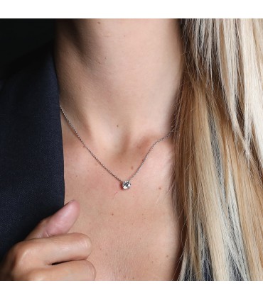 Collier or et diamant - Certificat GIA 1 ct K VVS2