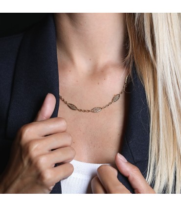 Collier or filigrane