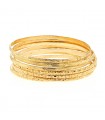 7 gold bracelets