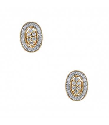 Diamonds and gold earrings