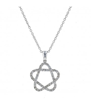 Diamonds and gold necklace