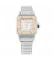 Cartier Santos stainless steel and gold watch