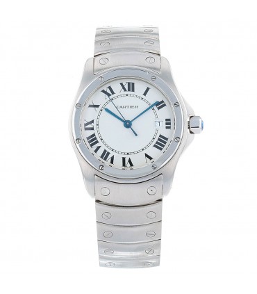 Cartier Santos ronde stainless steel watch