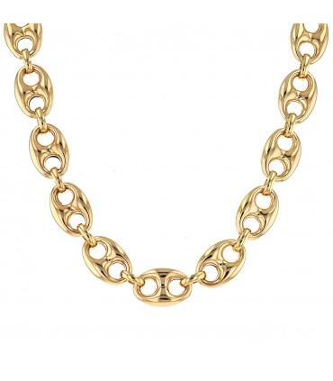 Collier or grain de café