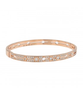 Dinh Van Pulse diamonds and gold bracelet