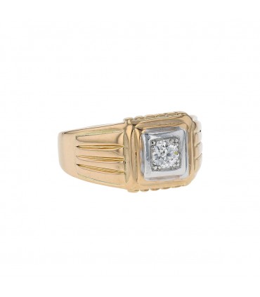 Diamonds and gold ring