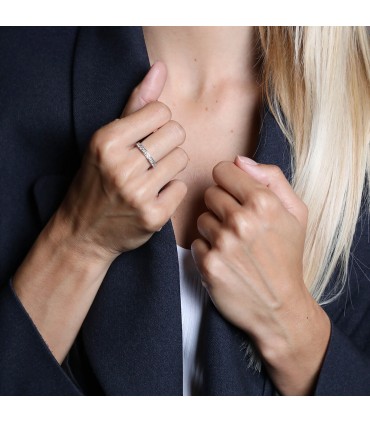 Diamonds and platinum ring