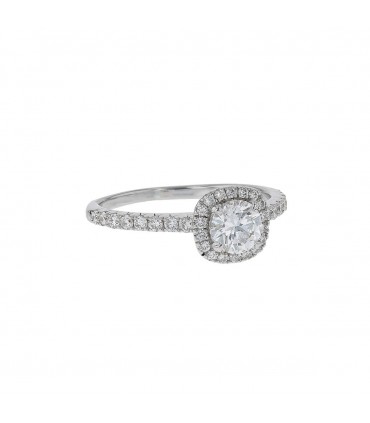 Bague solitaire or et diamants - Certificat GIA 0,50 ct E SI2