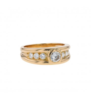 Diamonds and gold ring