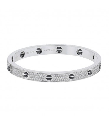 Bracelet Cartier Love Pavé Céramique Taille 18