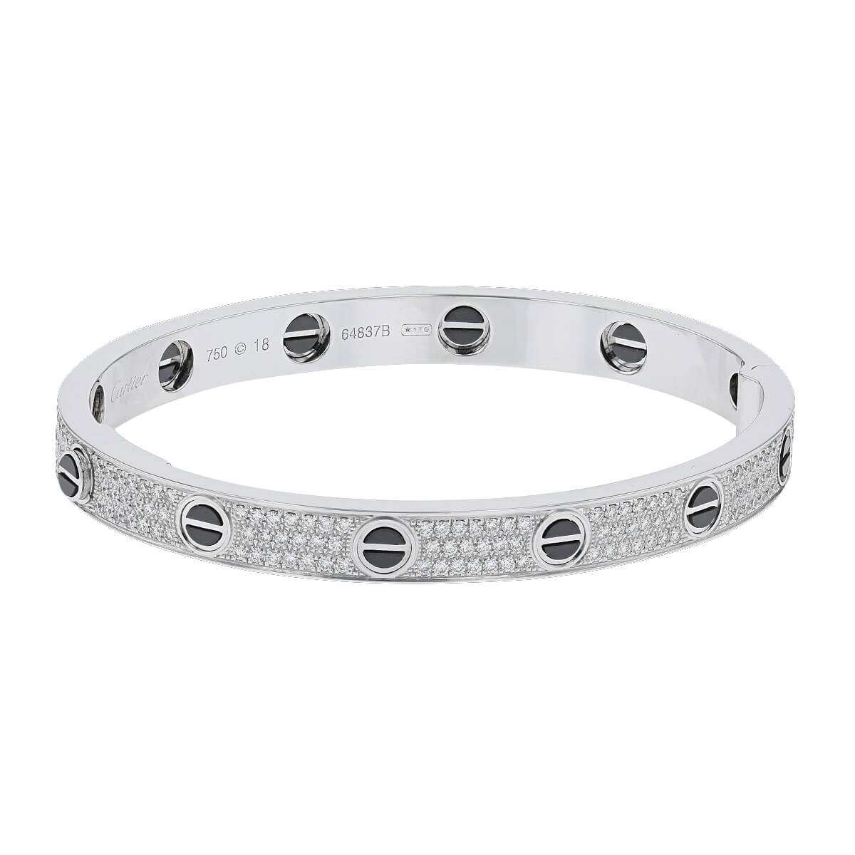 Pave love on sale bracelet