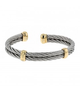 Fred Force 10 stainless steel and gold bracelet