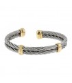 Fred Force 10 stainless steel and gold bracelet