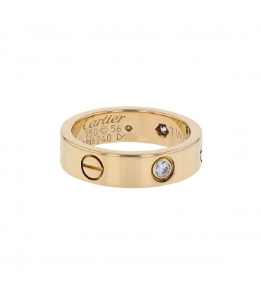 Cartier Love diamonds and gold ring