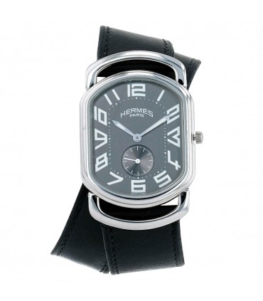 Hermès Rallye stainless steel watch