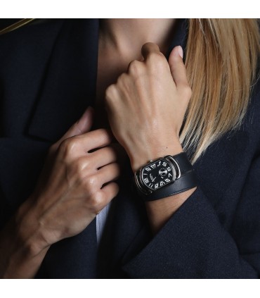 Hermès Rallye stainless steel watch