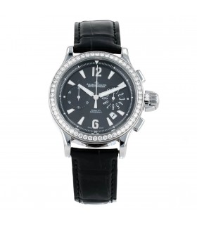 Jaeger Lecoultre Master Compressor diamonds and stainless steel watch