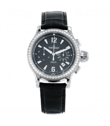 Jaeger Lecoultre Master Compressor diamonds and stainless steel watch