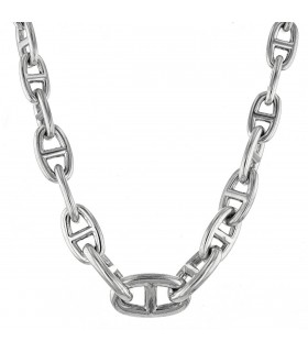Hermès Chaîne d’Ancre silver necklace