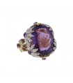 Diamonds and amethyst ring