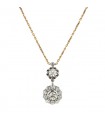 Collier or, platine et diamants