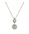 Diamonds, gold and platinum necklace