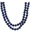 Lapis lazuli and plated gold necklace