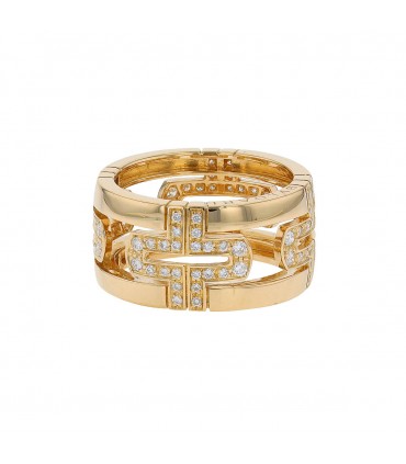 Bulgari Parentesi diamonds and gold ring