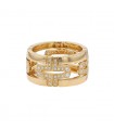 Bulgari Parentesi diamonds and gold ring