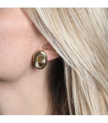 Gold earrings