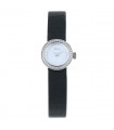 Dior La Mini D diamonds and stainless steel watch