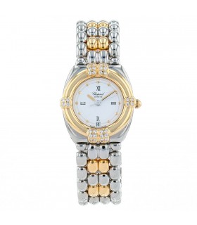 Chopard Gstaad stainless steel and gold watch