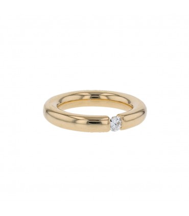 Diamond and gold ring