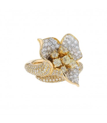 Diamonds and gold ring