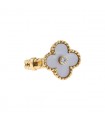 Van Cleef & Arpels Alhambra mother of pearl, diamond and gold ring