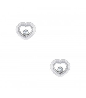 Chopard Happy Diamonds gold and diamonds earrings