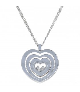 Chopard Happy Hearts diamonds and gold necklace