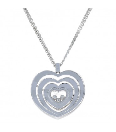 Chopard Happy Hearts diamonds and gold necklace