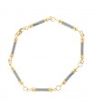 Bracelet or et acier